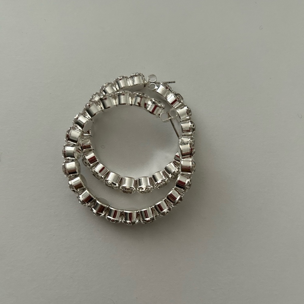 2” costume rhinestone hoops